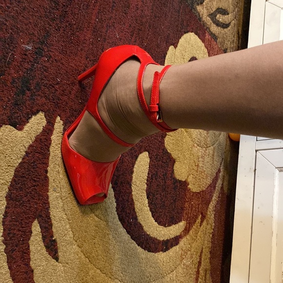 VIA SPIGA MADE IN ITALY RED HIGH HEEL SHOES - Picture 9 of 10